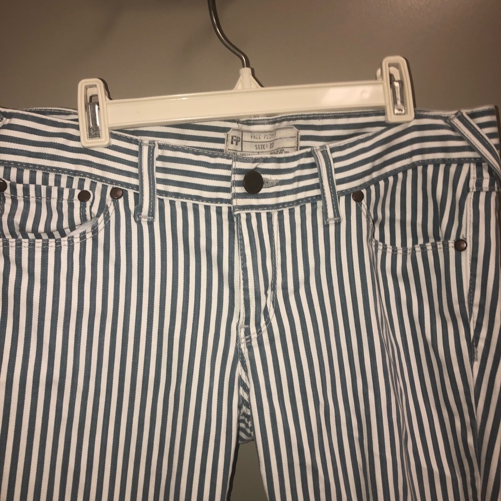 Free People Striped Jeans - Picture 2 of 4